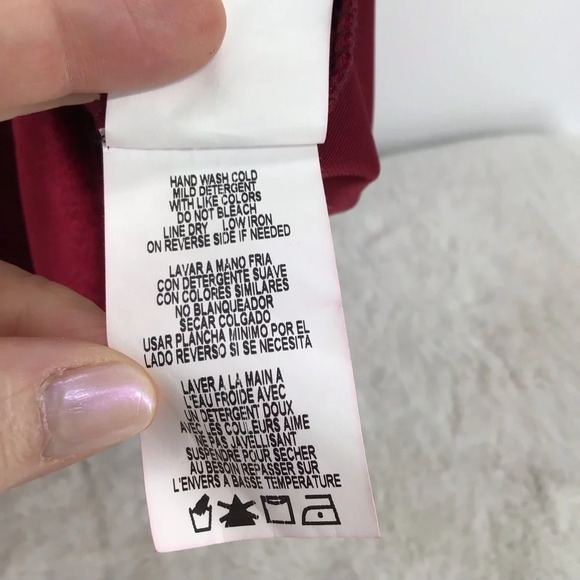 Nick & Nash Sleeveless Stretch Velvet Dress Burgandy Holiday Party Size Medium - Picture 7 of 7